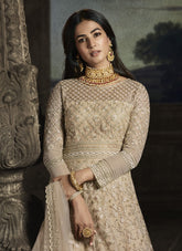 Endless Looking Gown in Beige Colour